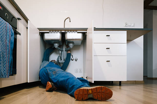 Professional Drain Cleaning technician working in Chepachet, RI